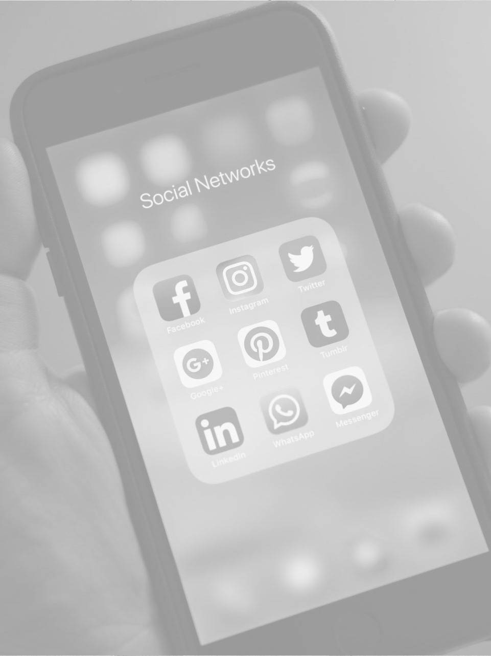 social media on mobile