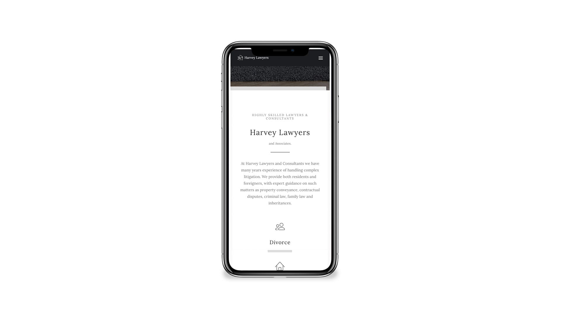 mobile responsive website for lawyers